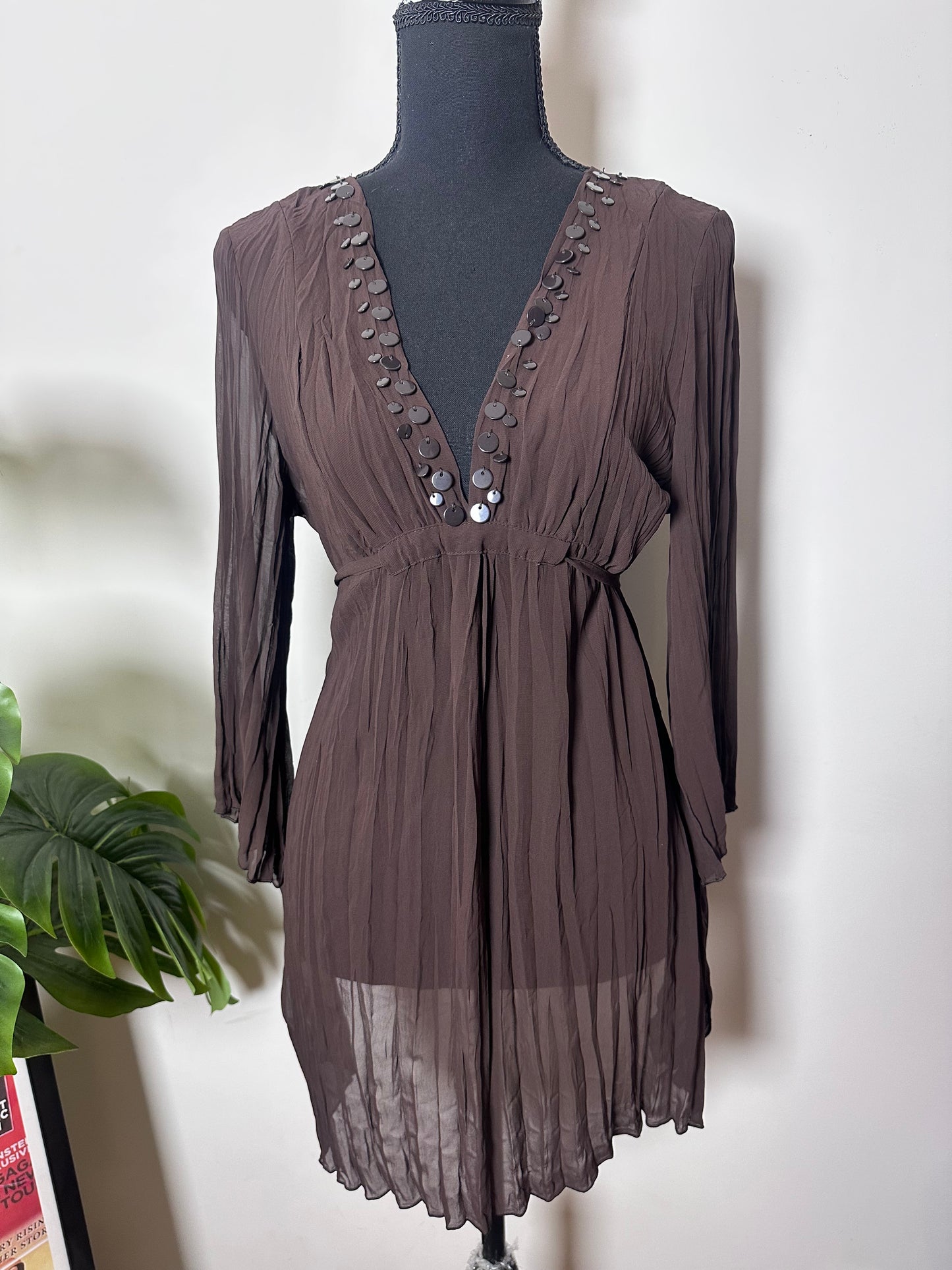 Sequin Pleated Coverup (Medium)