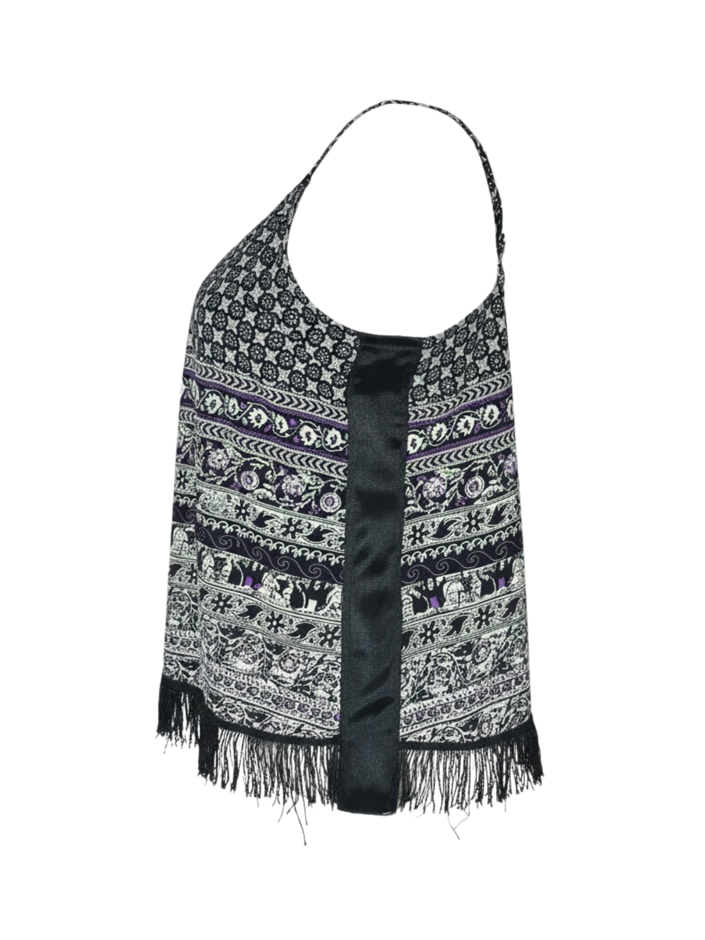 Printed Black top (medium)