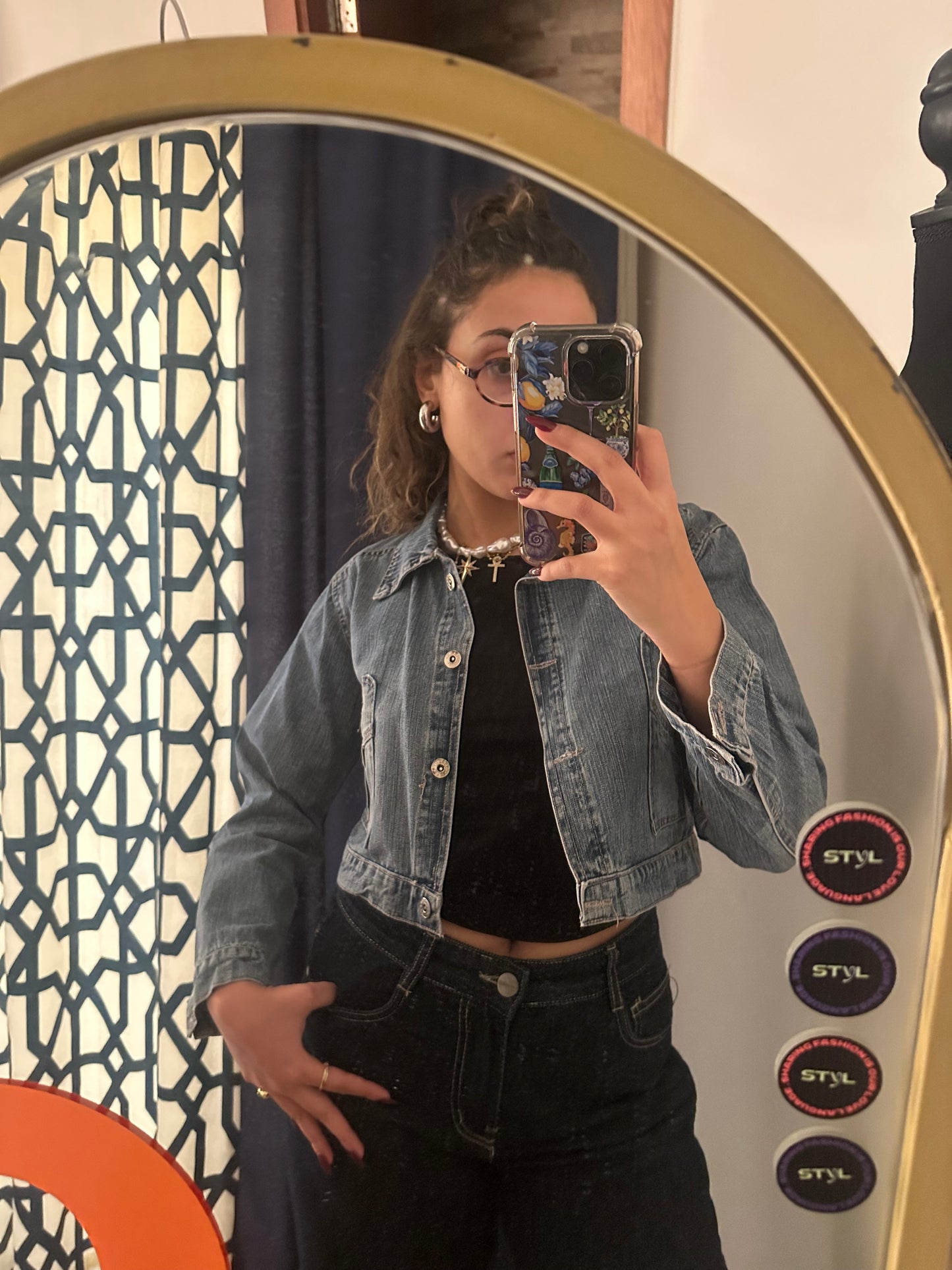 Oversized Cropped Denim (Large)
