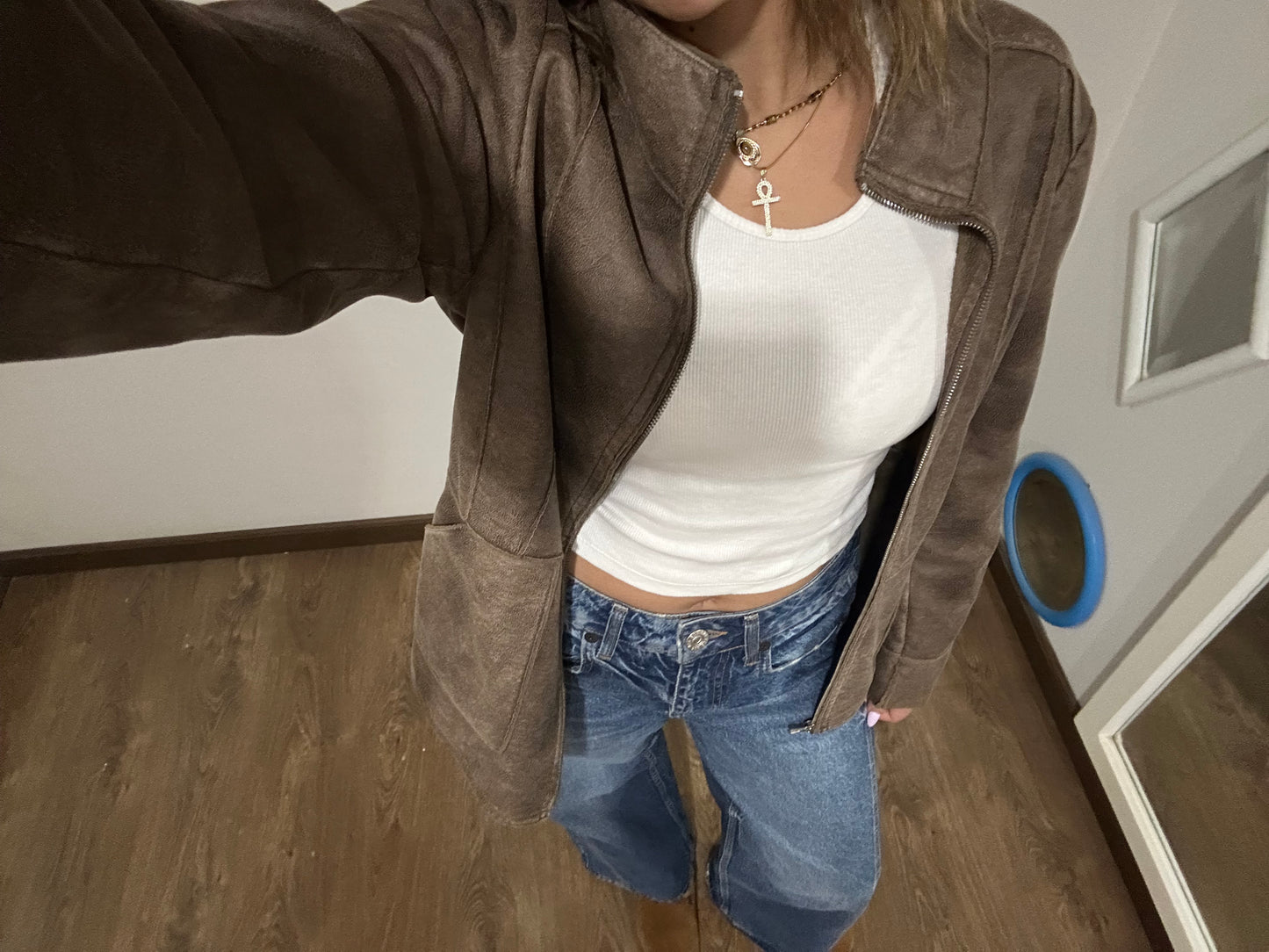 Brown Vintage Suede Jacket