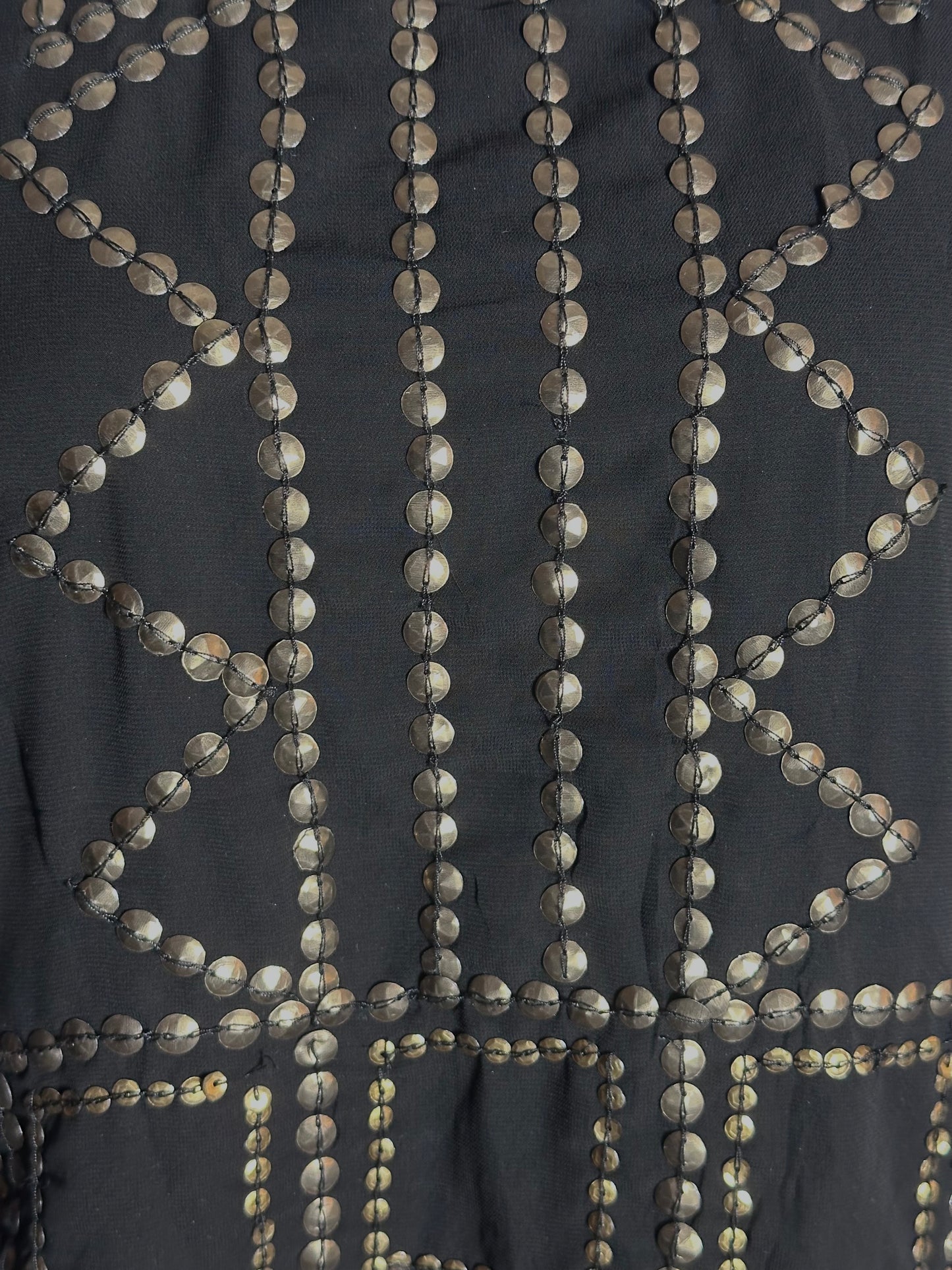 Sequins Mesh Blouse (Large)