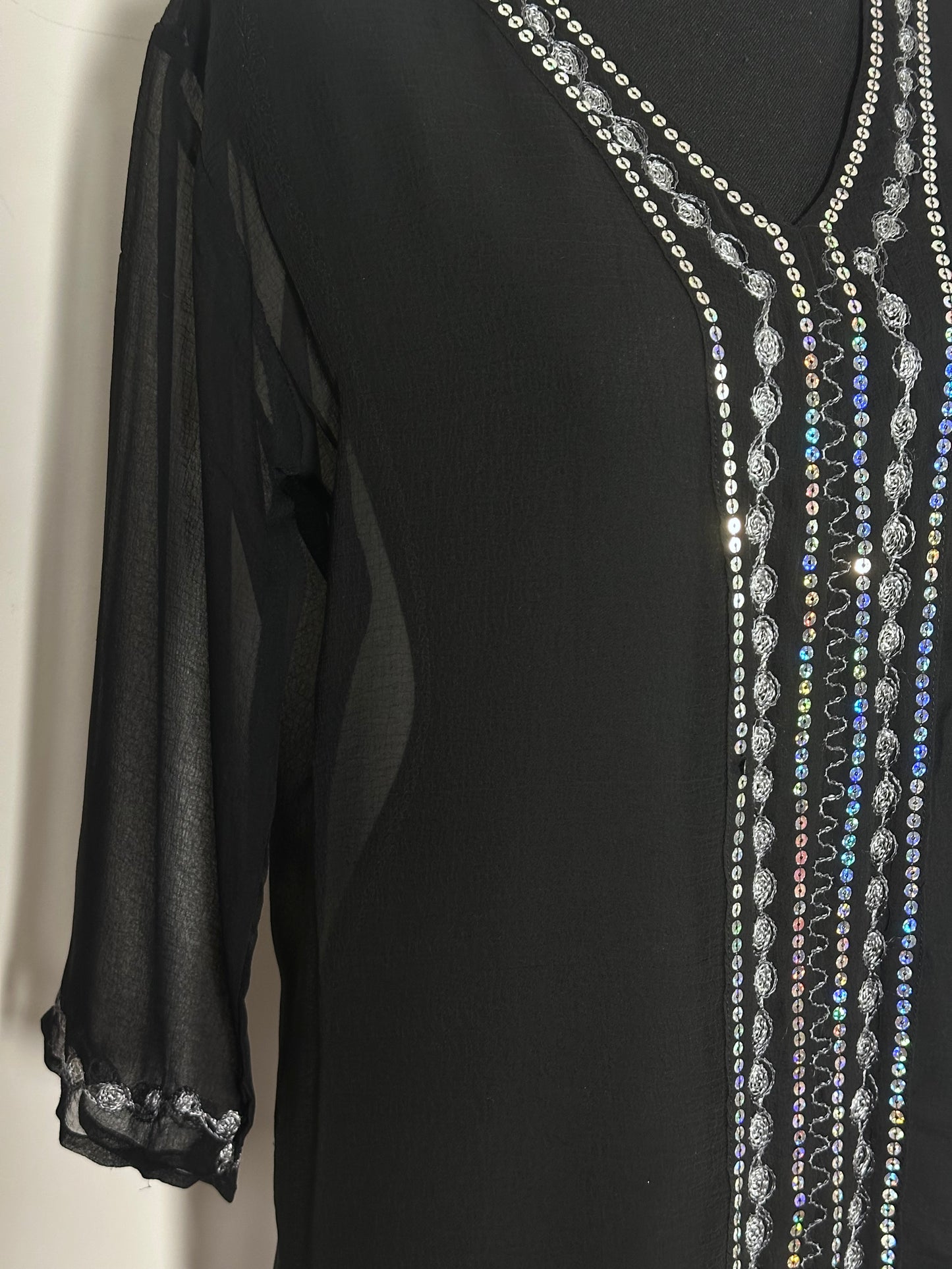 Sheer Silver Cover up (M/L)
