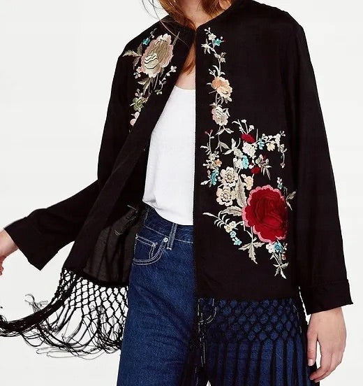 Boho Fringed Kimono- Zara