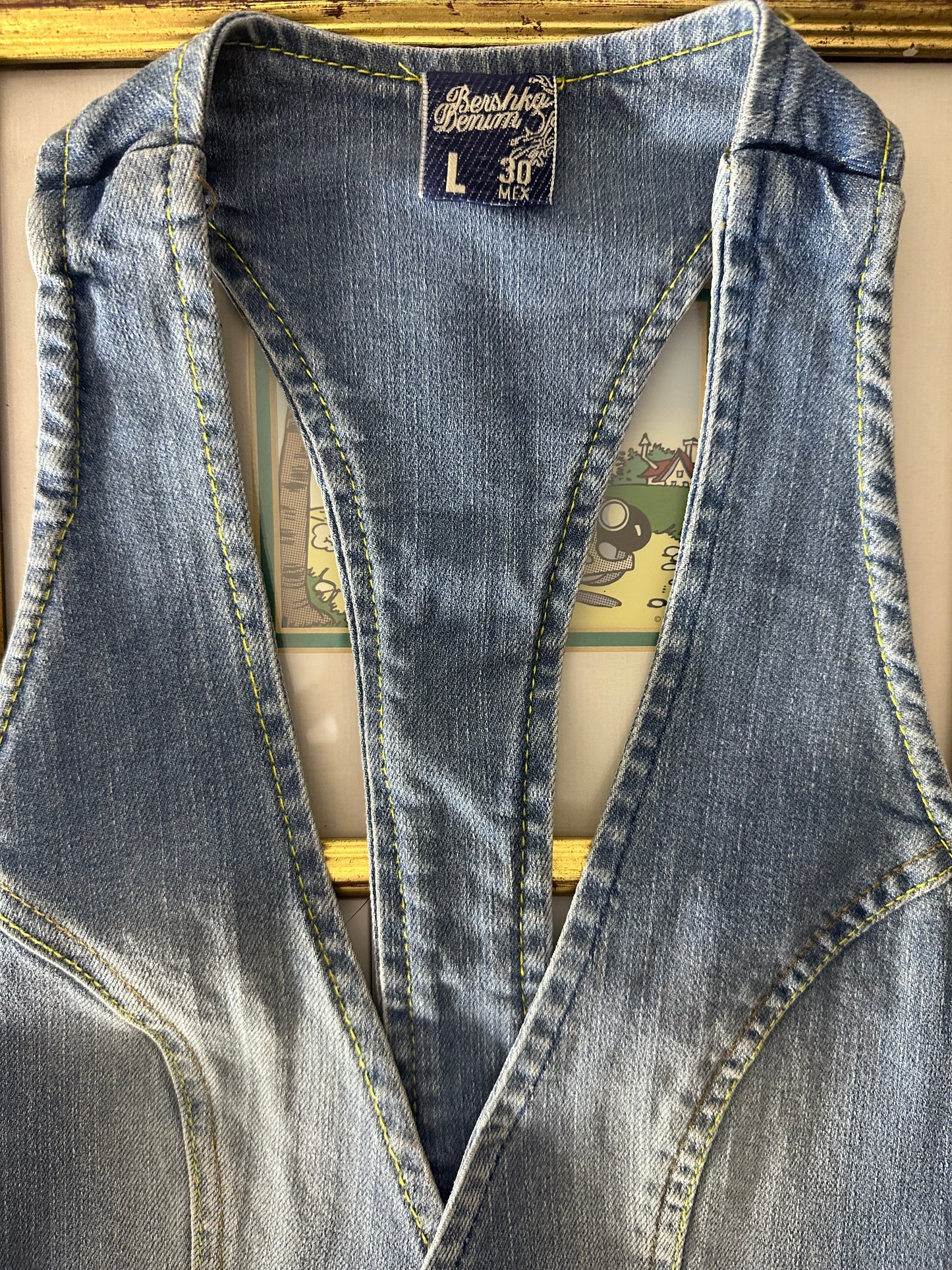 Denim Belted Vest (Medium)