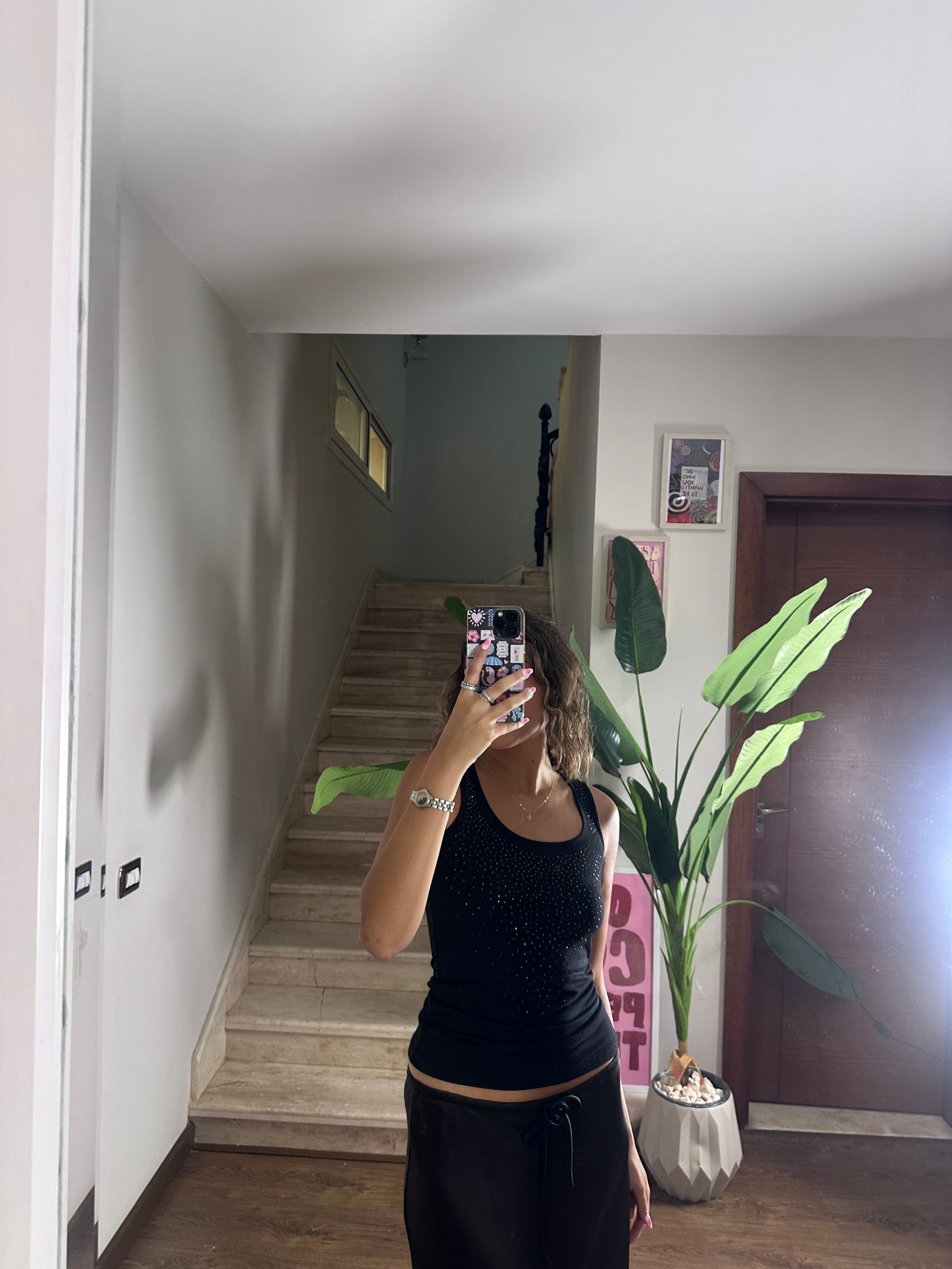 Rhinestone Tank Top (Small)