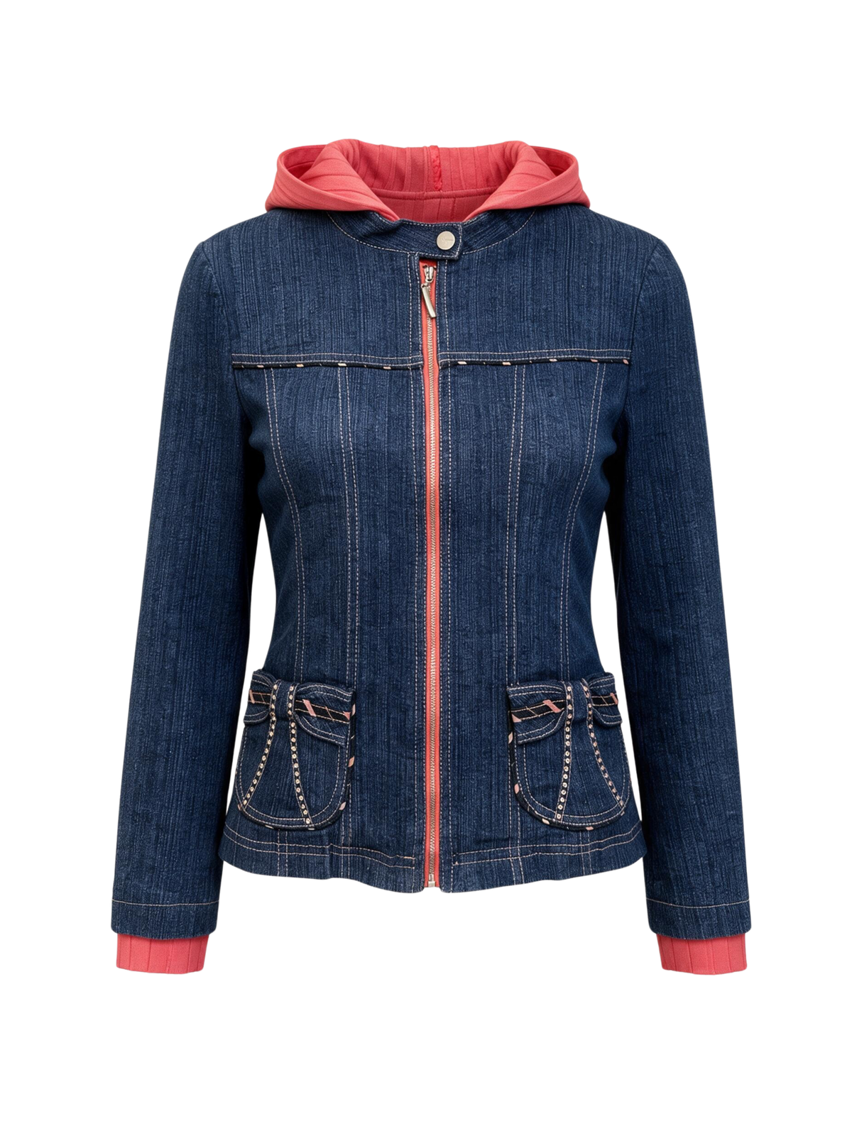 Pink Hooded Denim (Small)