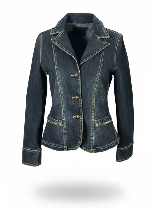 Gold Buttoned Denim (Large)