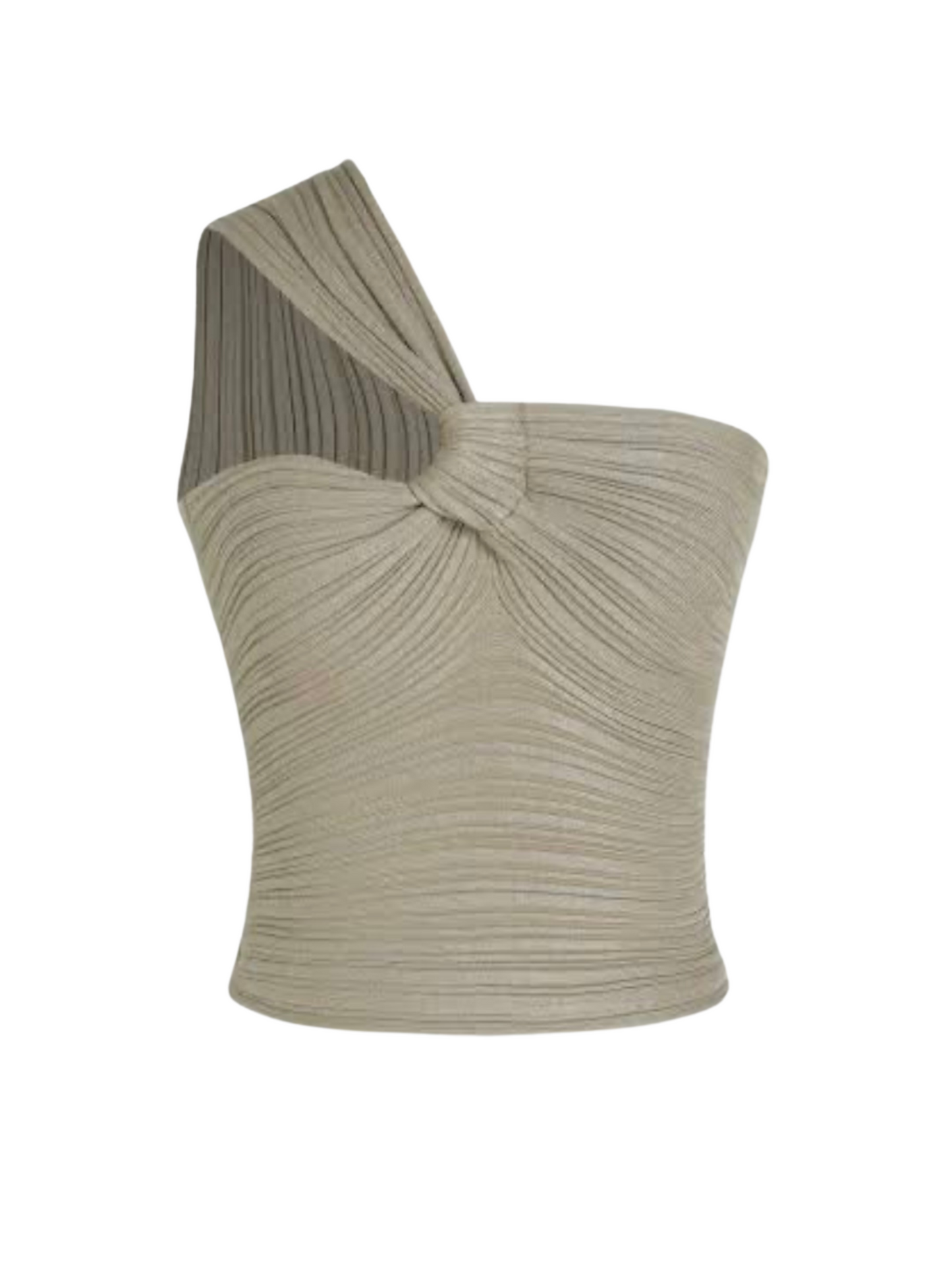 Espresso Maritini One Shoulder Crop Top - Cider