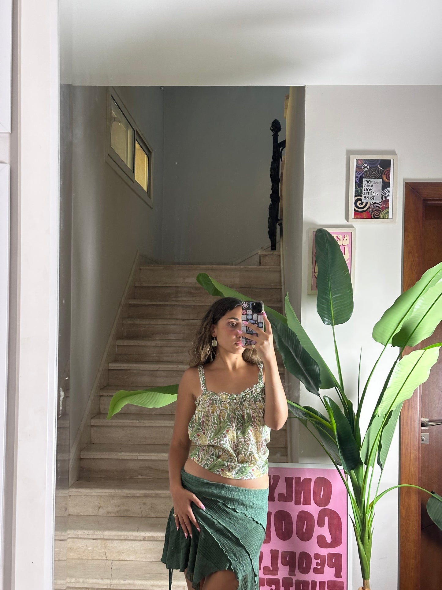 Floral flowy top (X large)