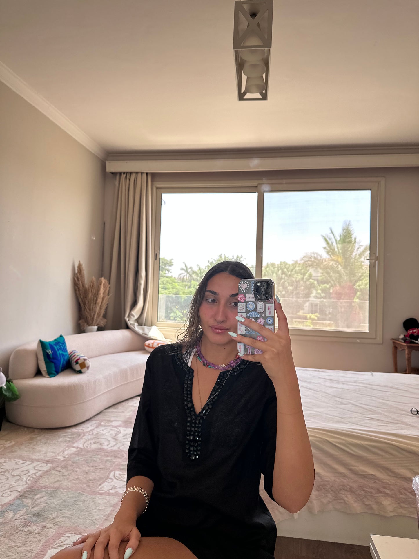Black Sequined Coverup (Small)