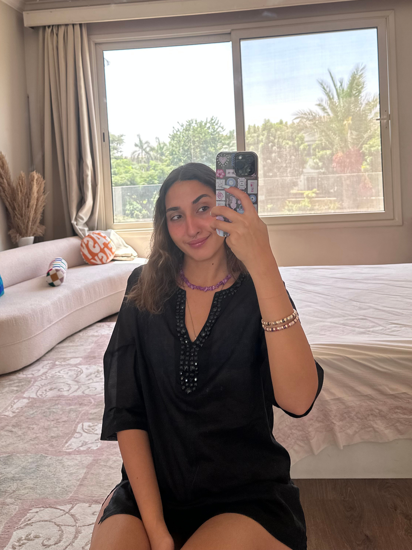 Black Sequined Coverup (Small)