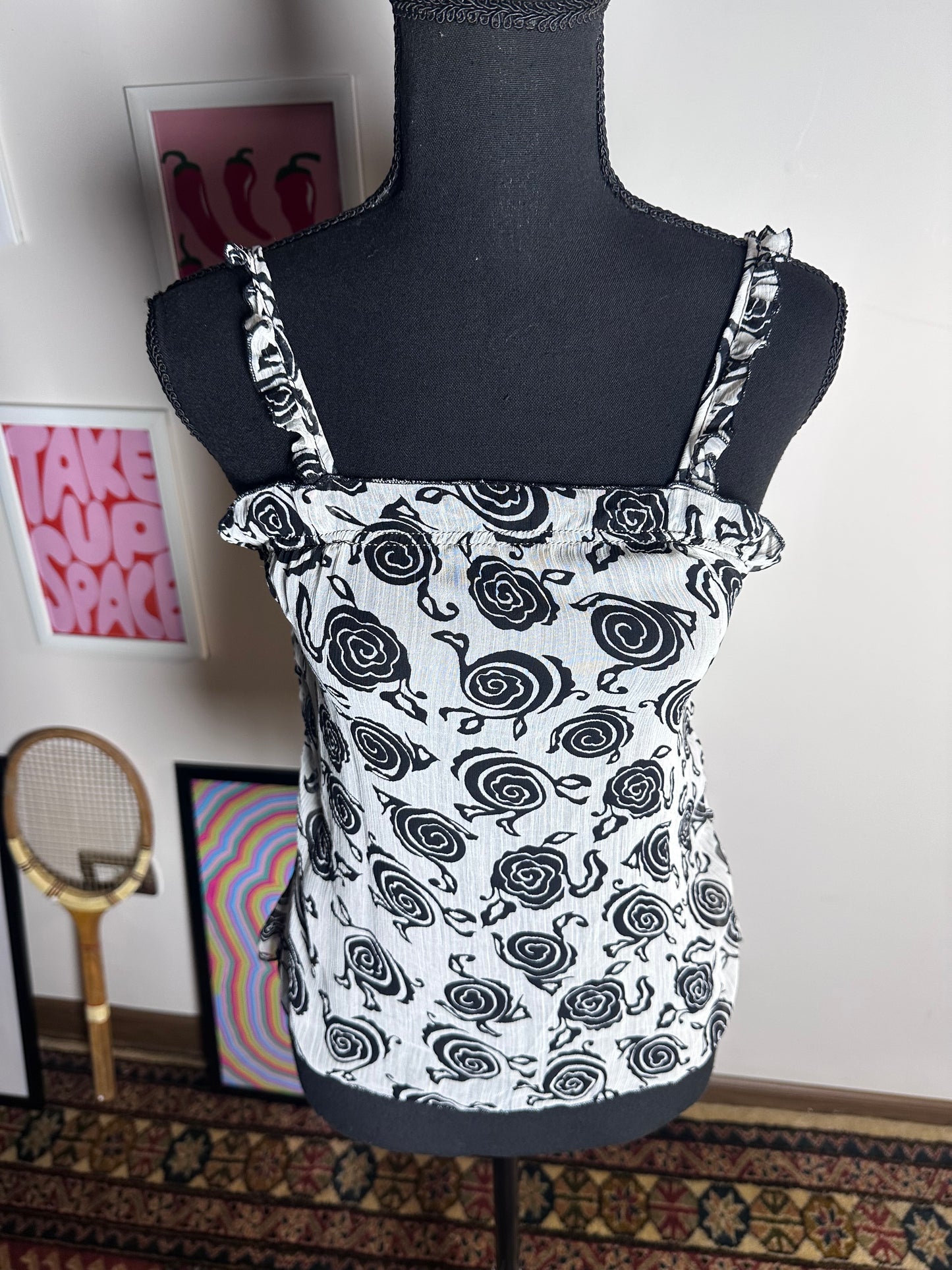 Rose Print Top (Medium)