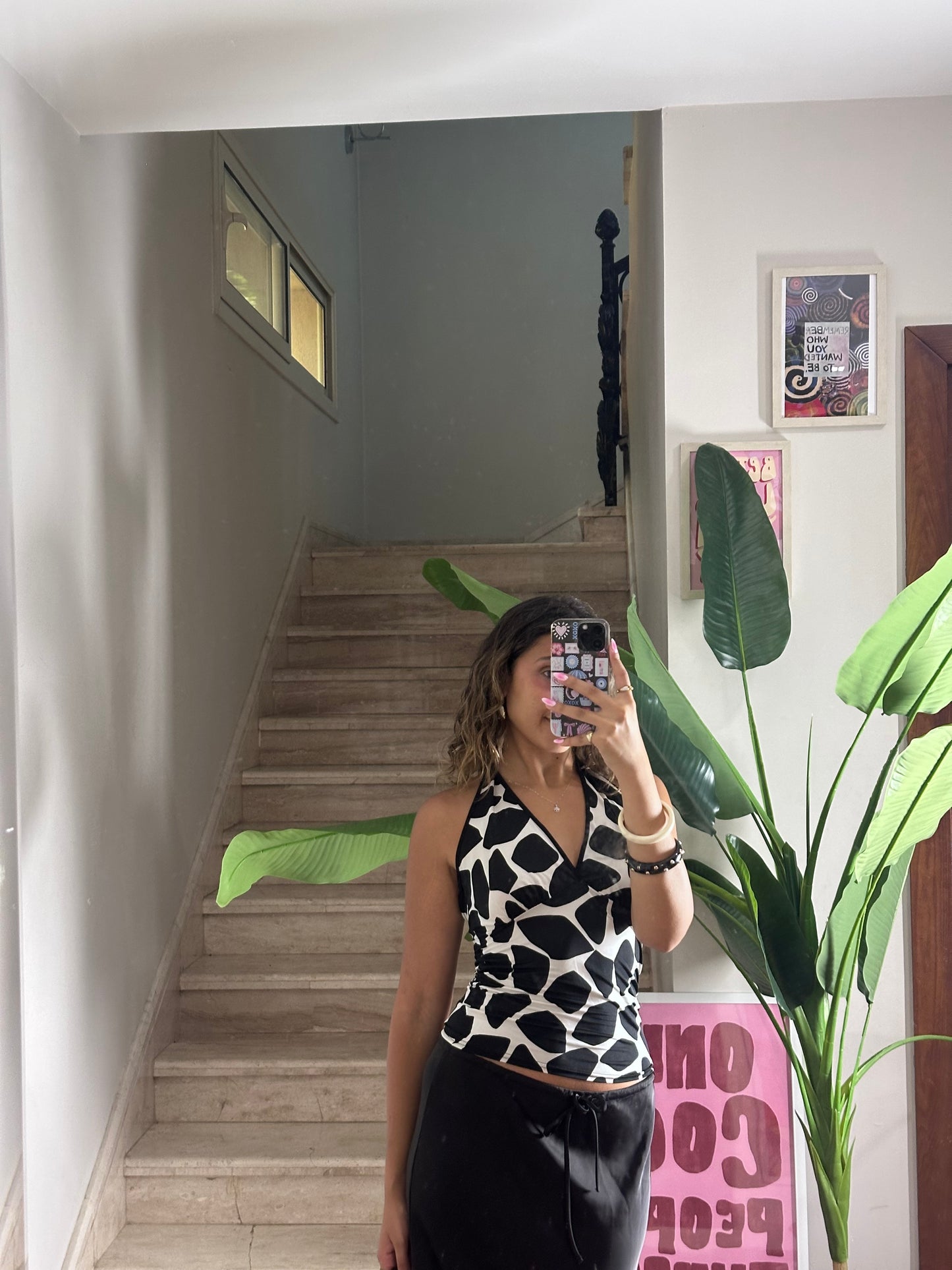 Halter Print Top (Medium)
