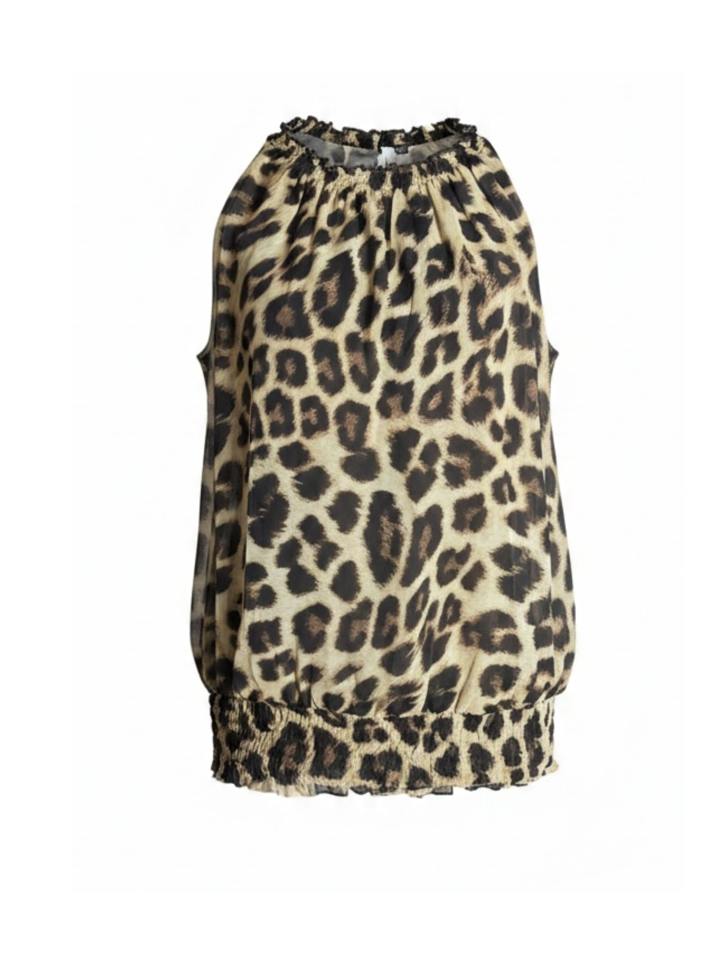 Halter Leopard Top (Large)