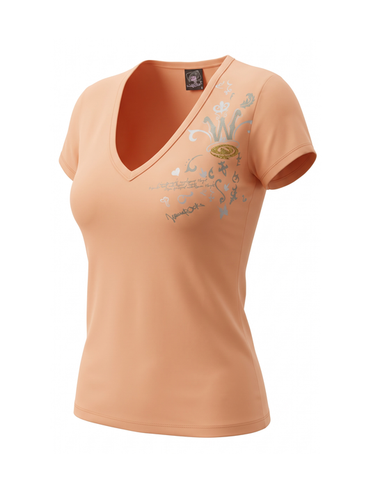 Peach Graphic Tee (Small)