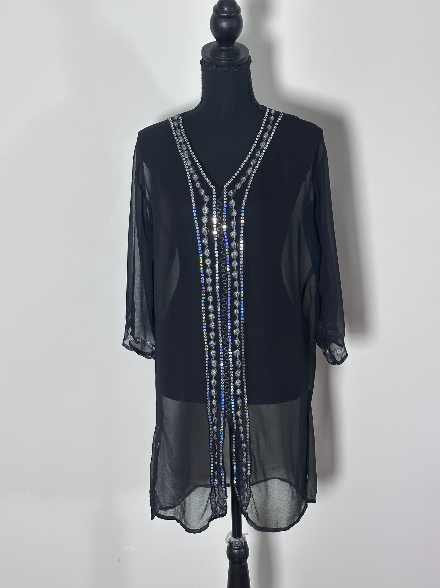 Sheer Silver Cover up (M/L)