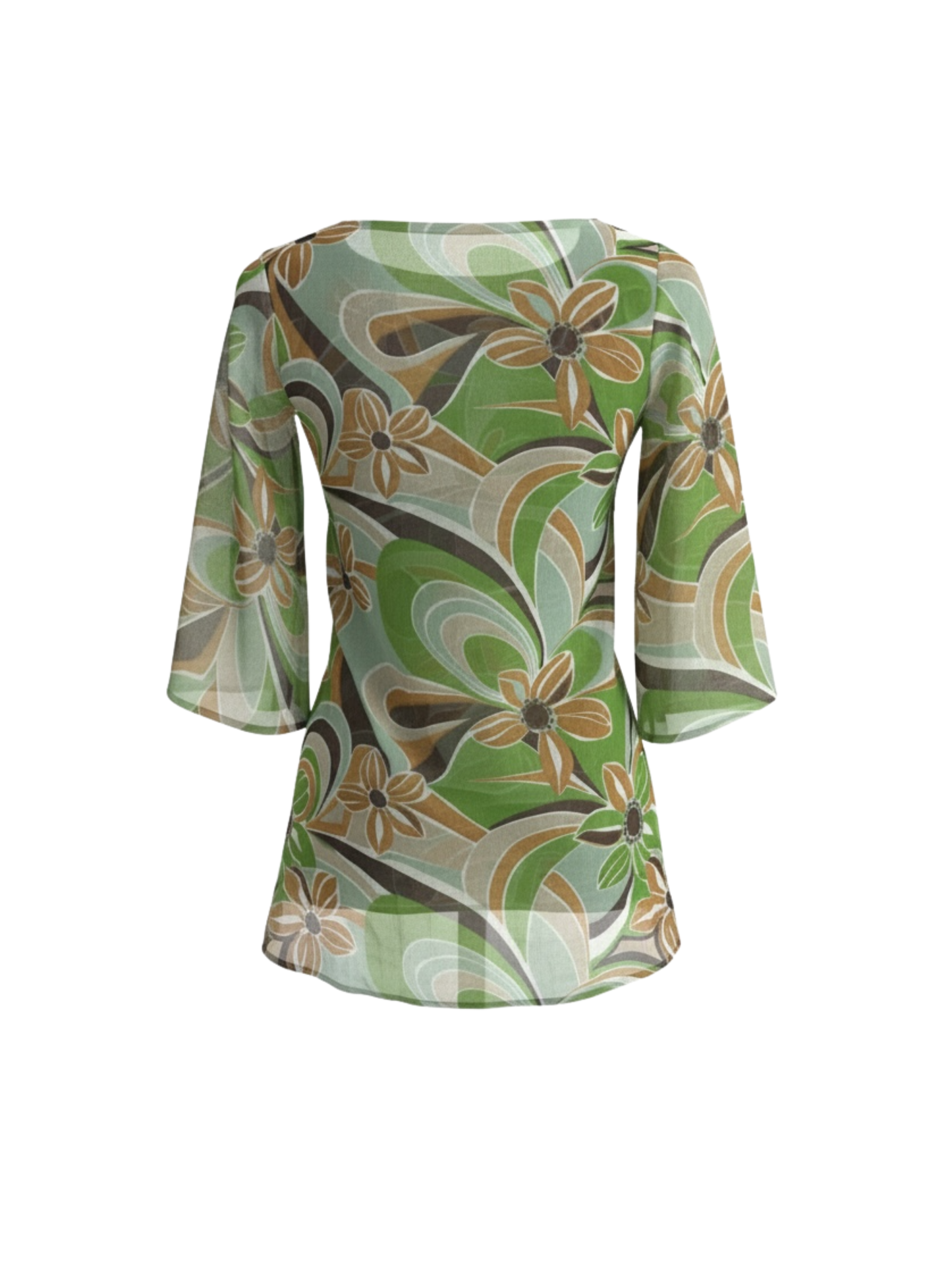 Floral Sheer Sequin Top (Small)