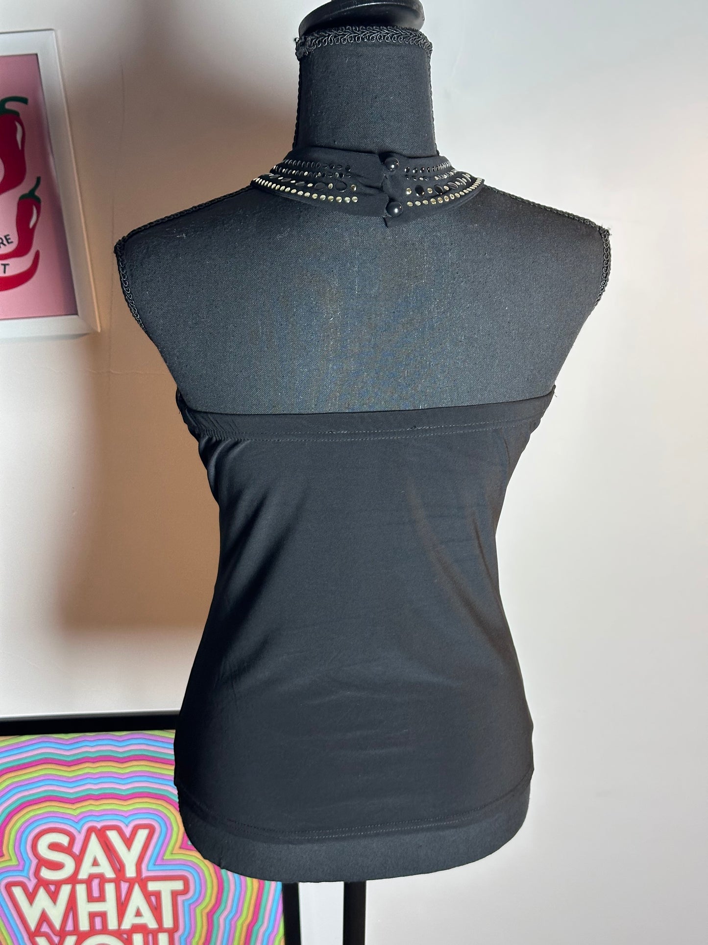 Studded Halter Top (M/L)