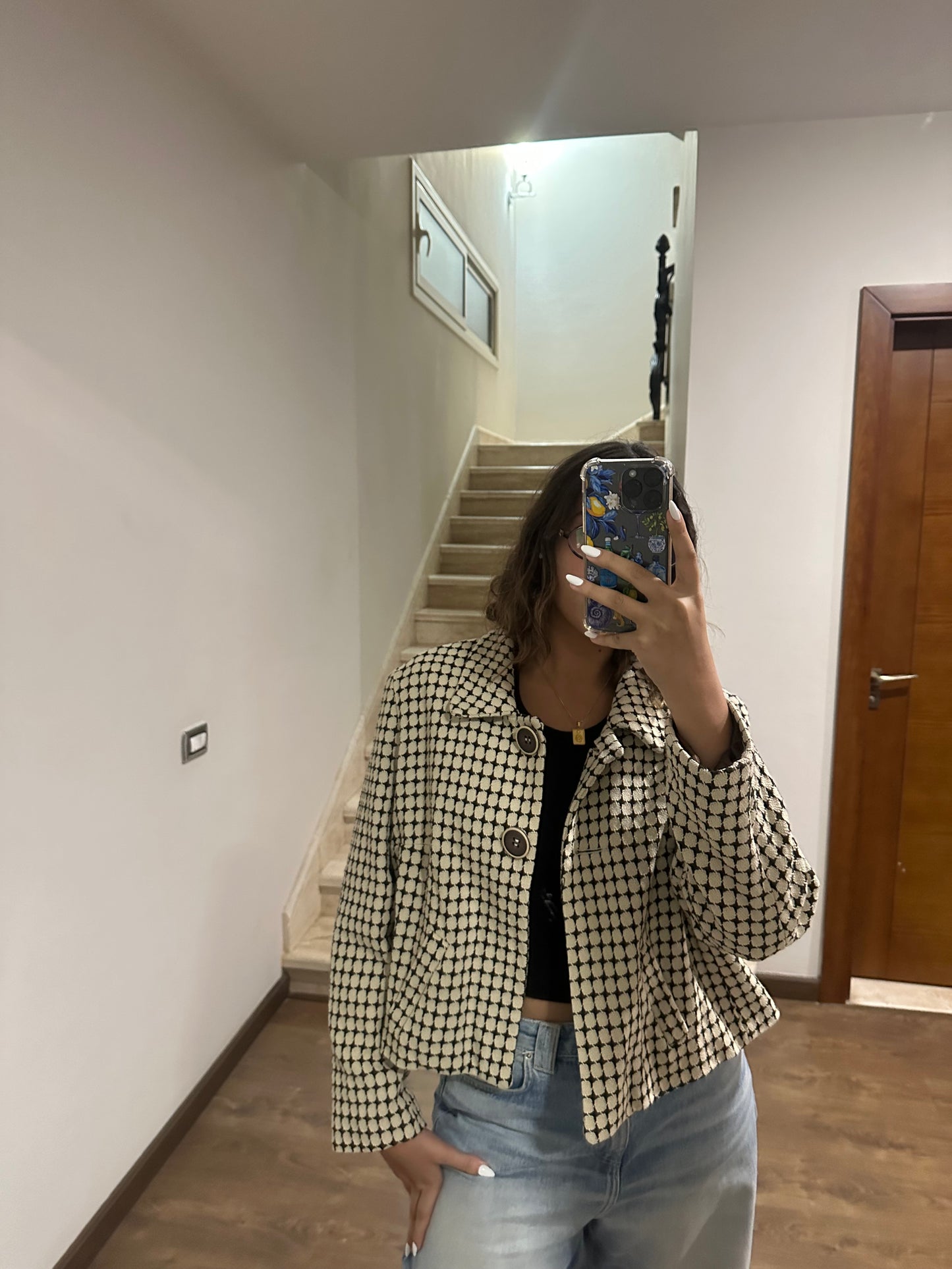 Checked Brown & White Jacket