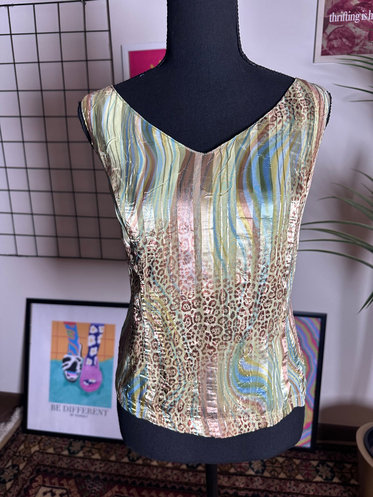 Leopard wavy blouse (X Large)