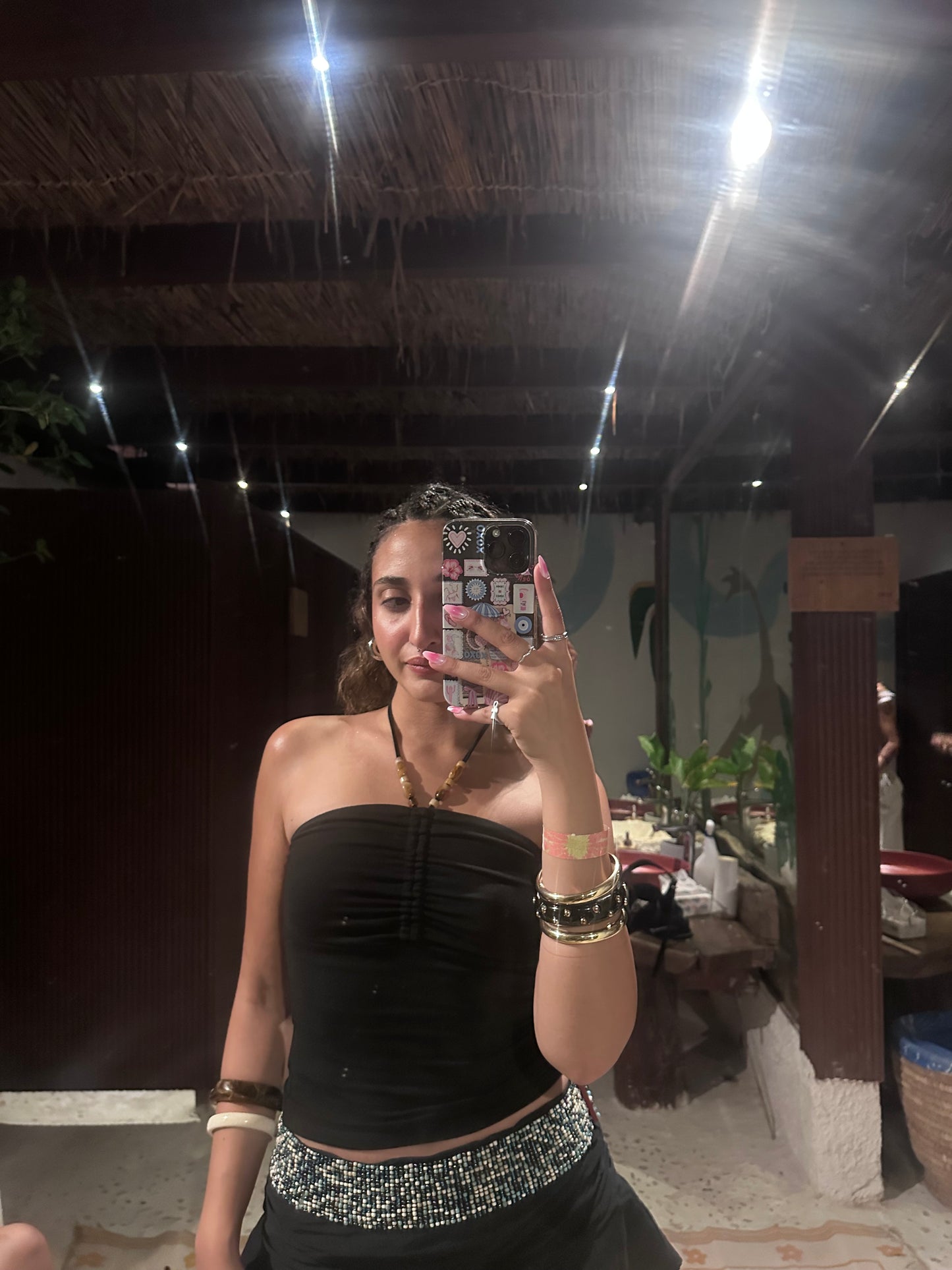 Beaded Neck Top (Small)