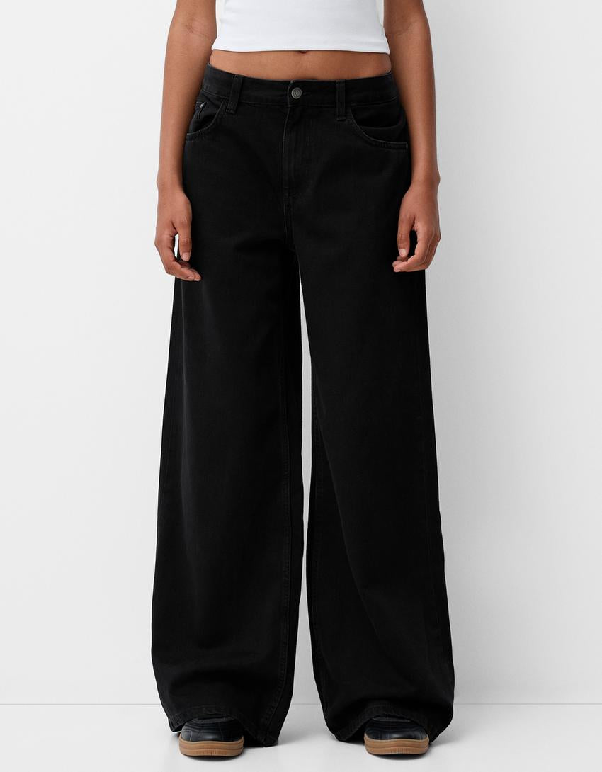Wide Leg Denim - Bershka