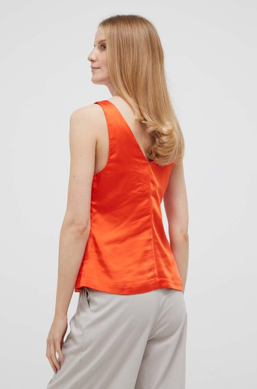 Satin Orange Top (Large)