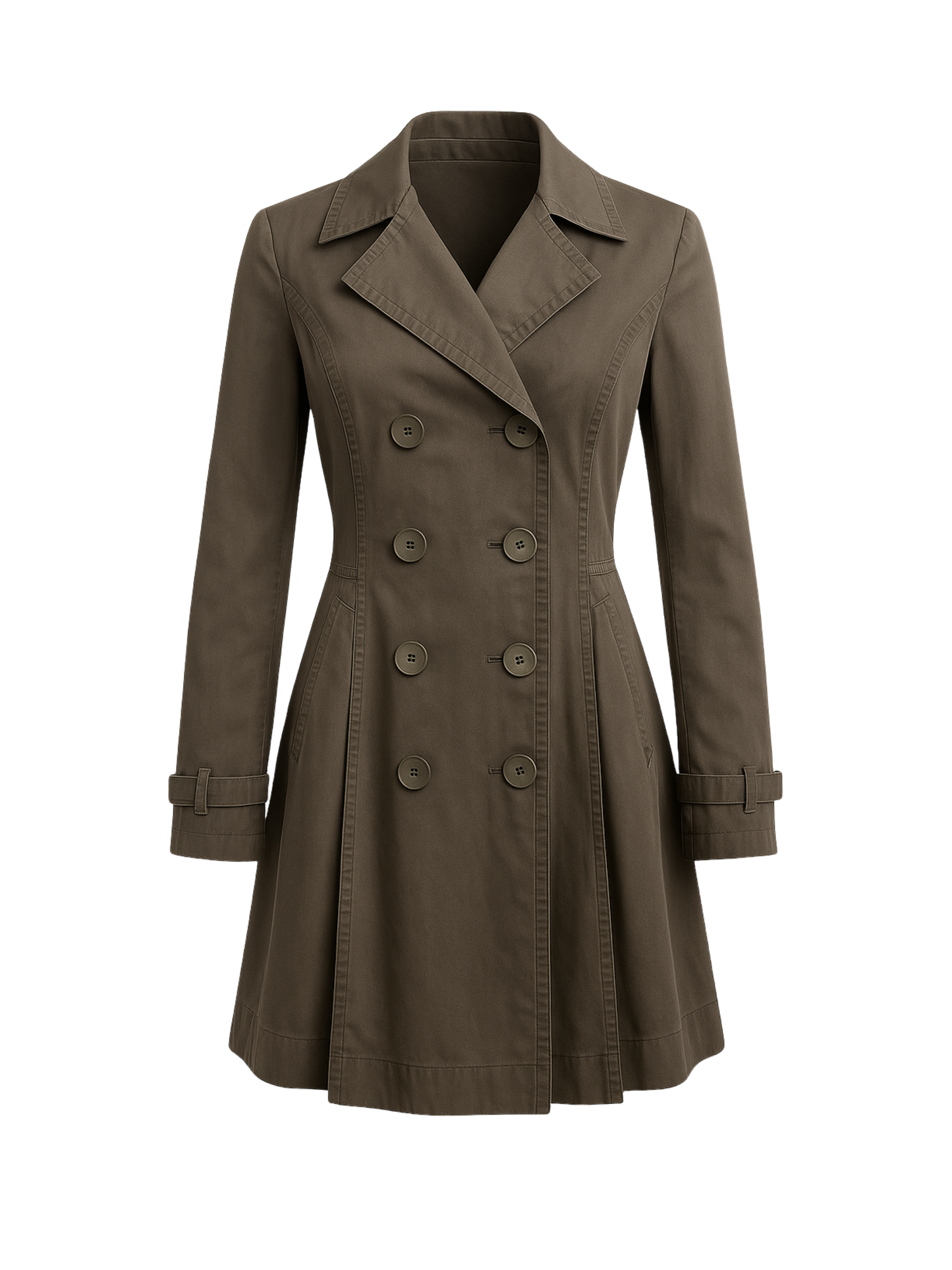 Pleated Trench Coat