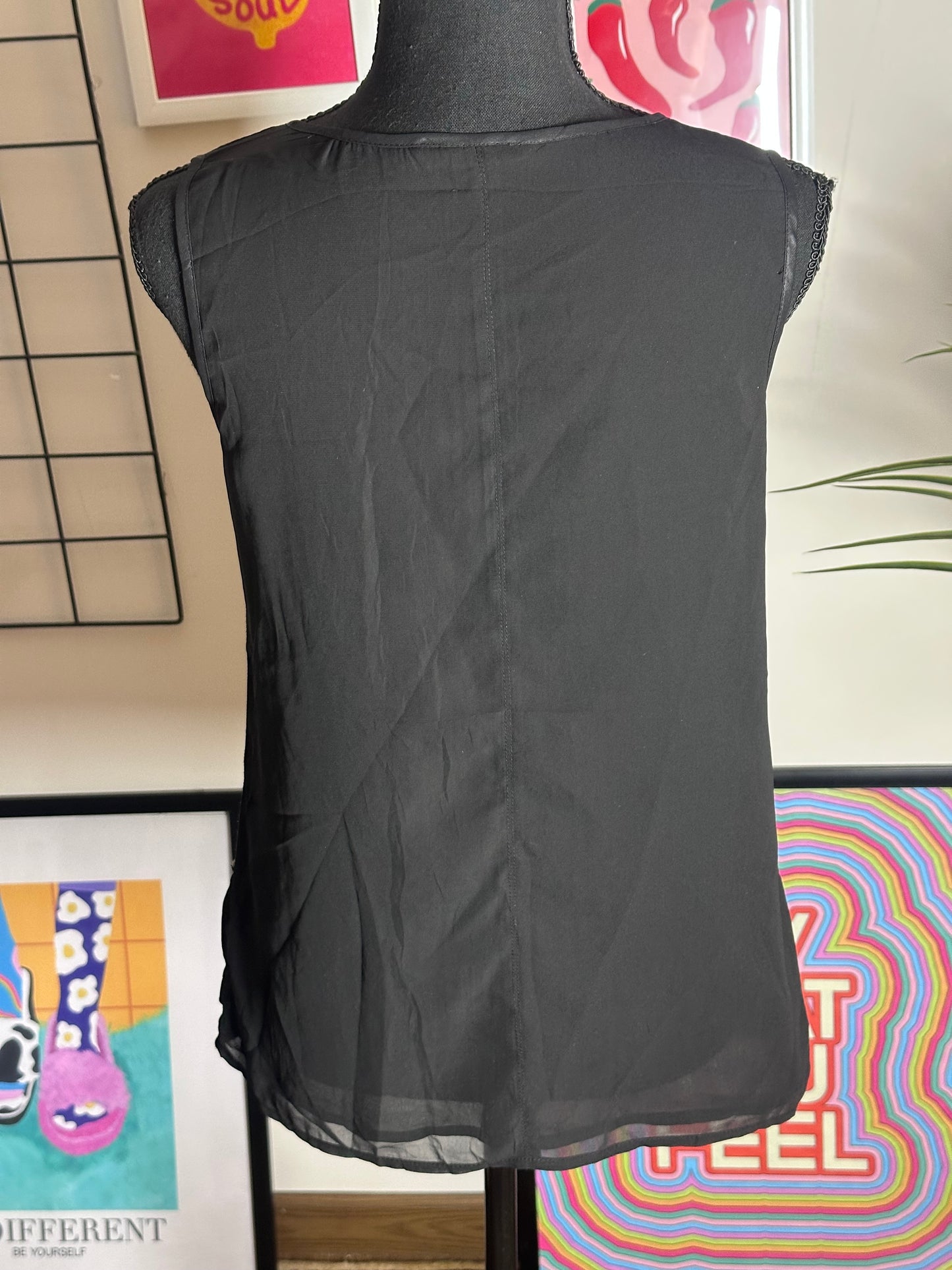 Sequins Mesh Blouse (Large)