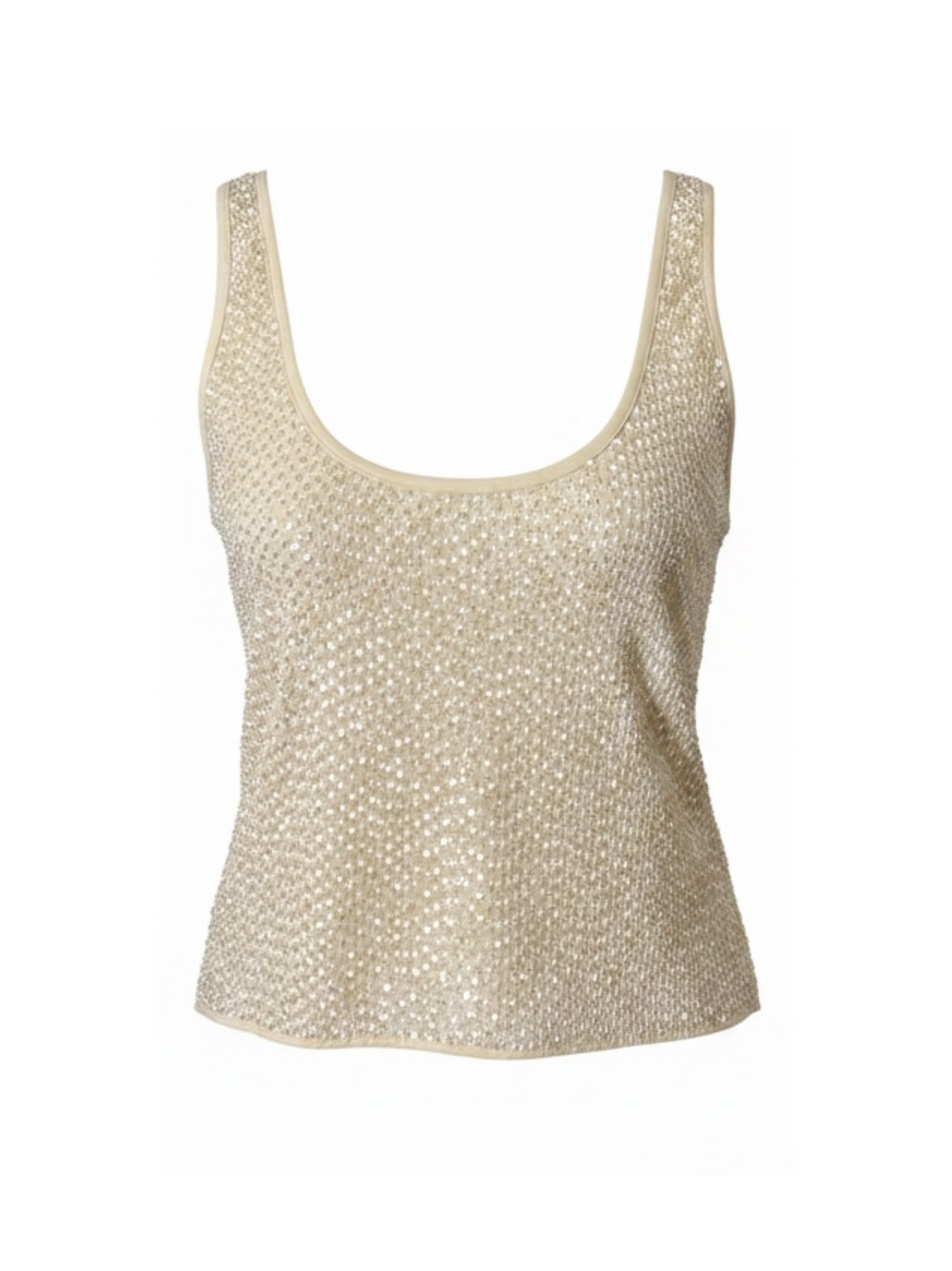 Beige Sequined Top (Large)