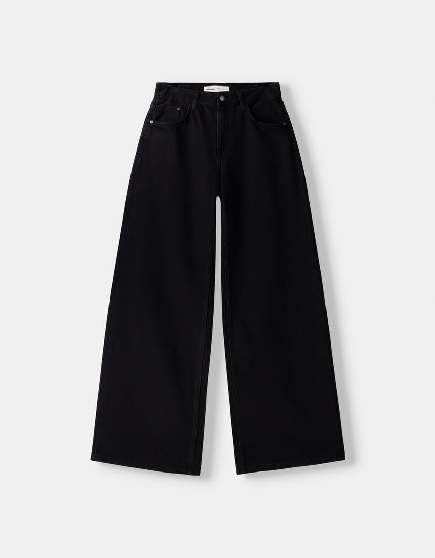 Wide Leg Denim - Bershka