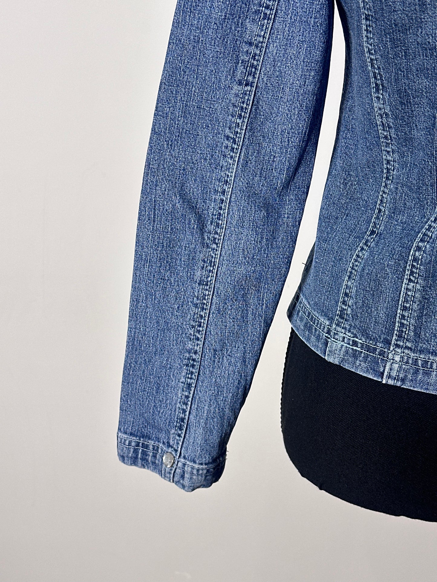 Floral Embroidery Denim (Small)