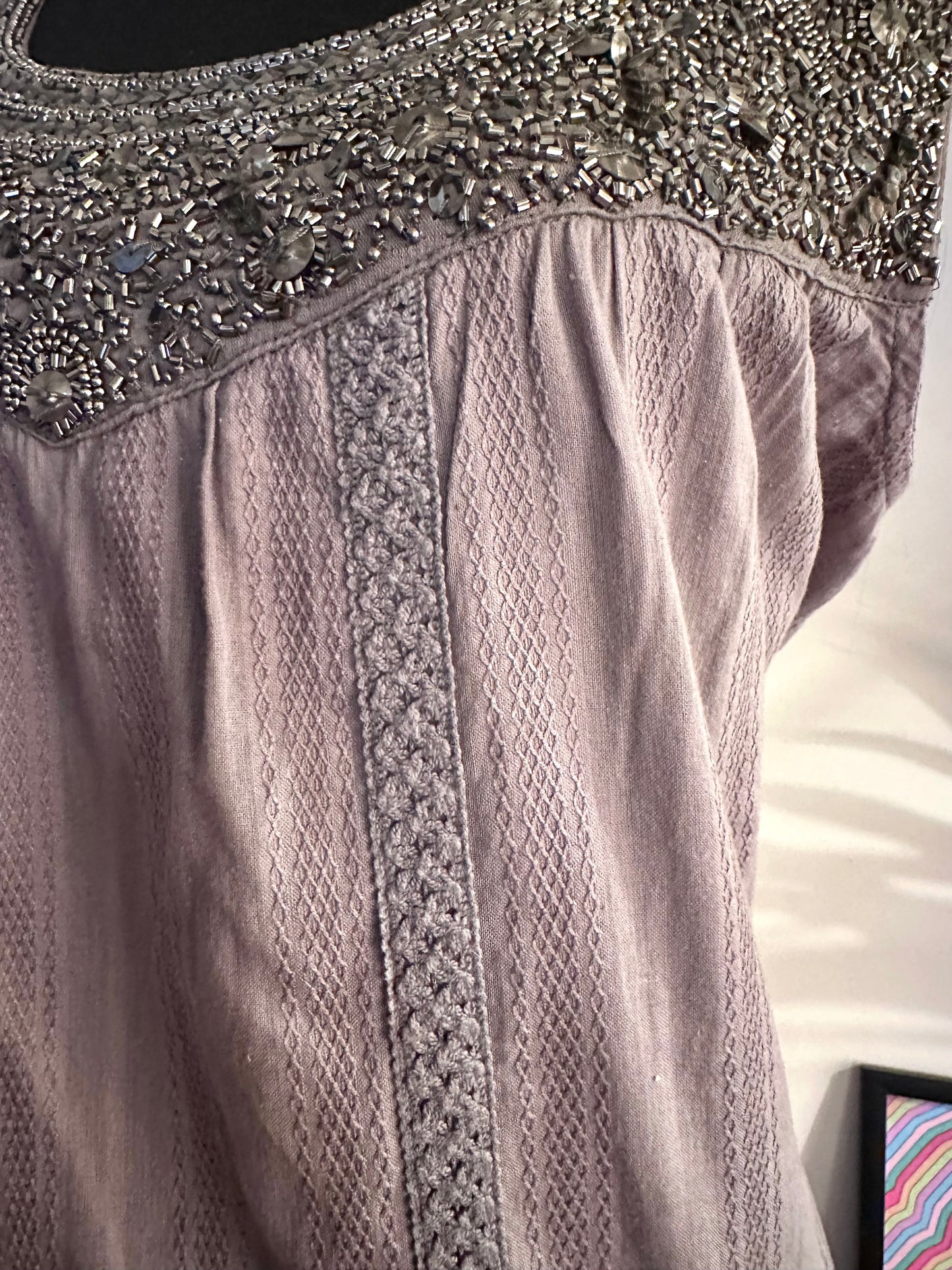Y2K Boho Beaded Top (X Large)
