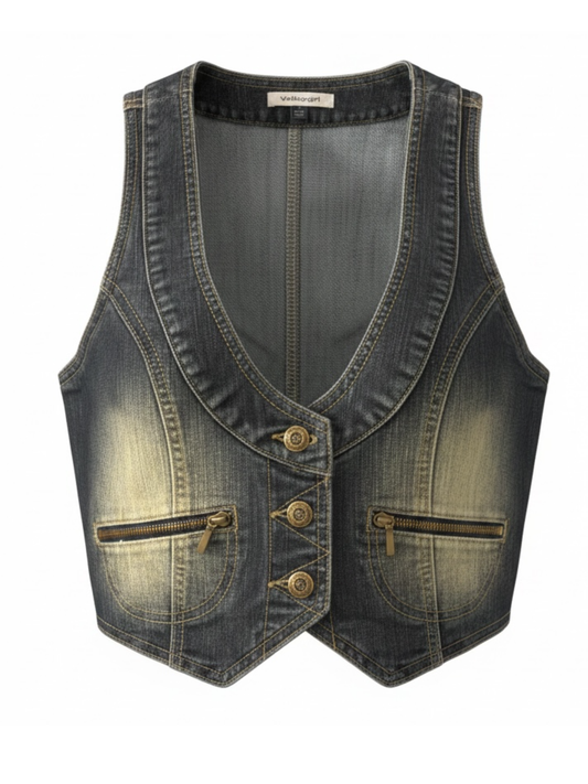 Denim Vest (Medium)