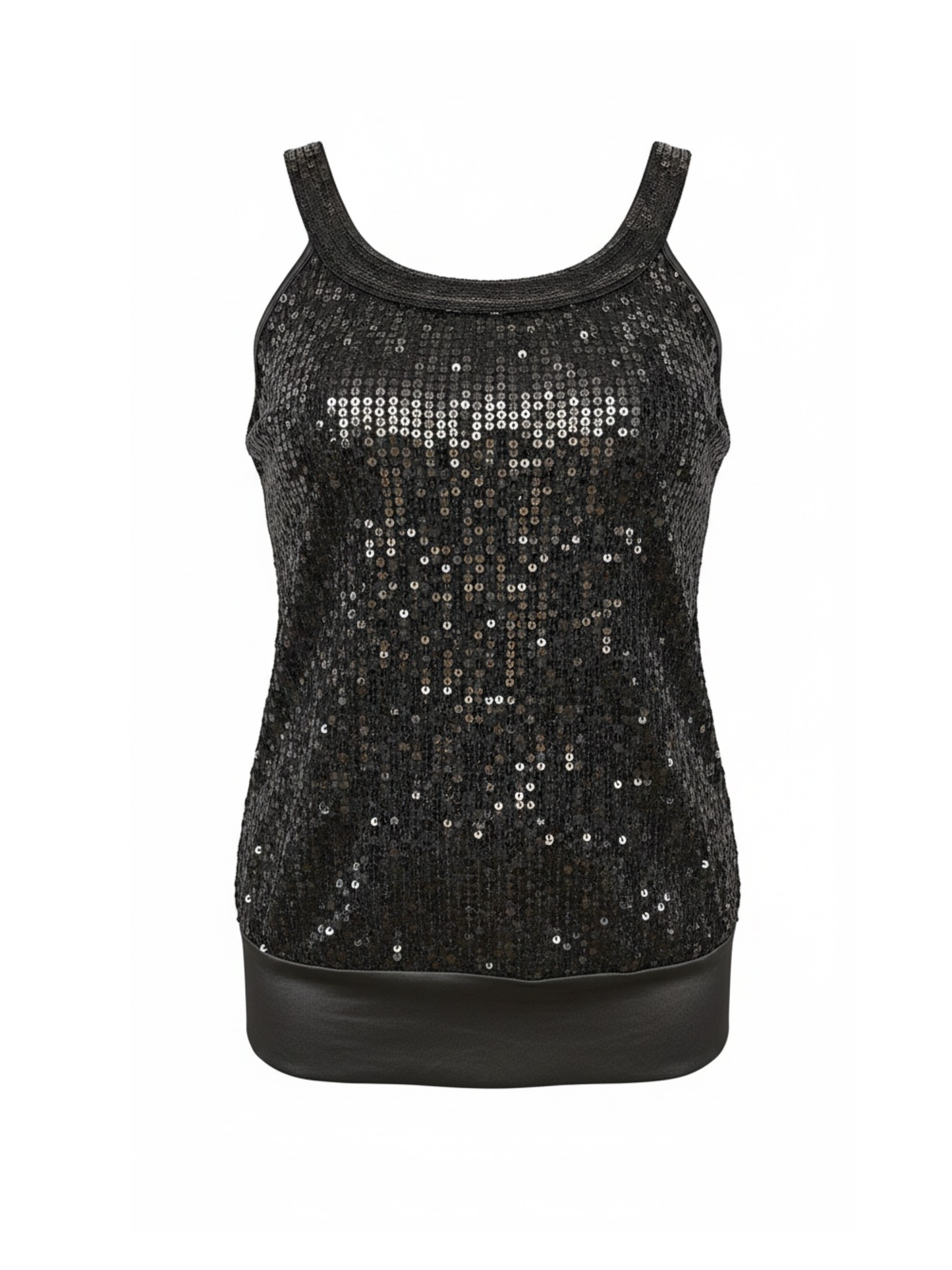 Black Sequin Top (Medium)