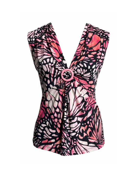 Pink Patterned Top (Large)