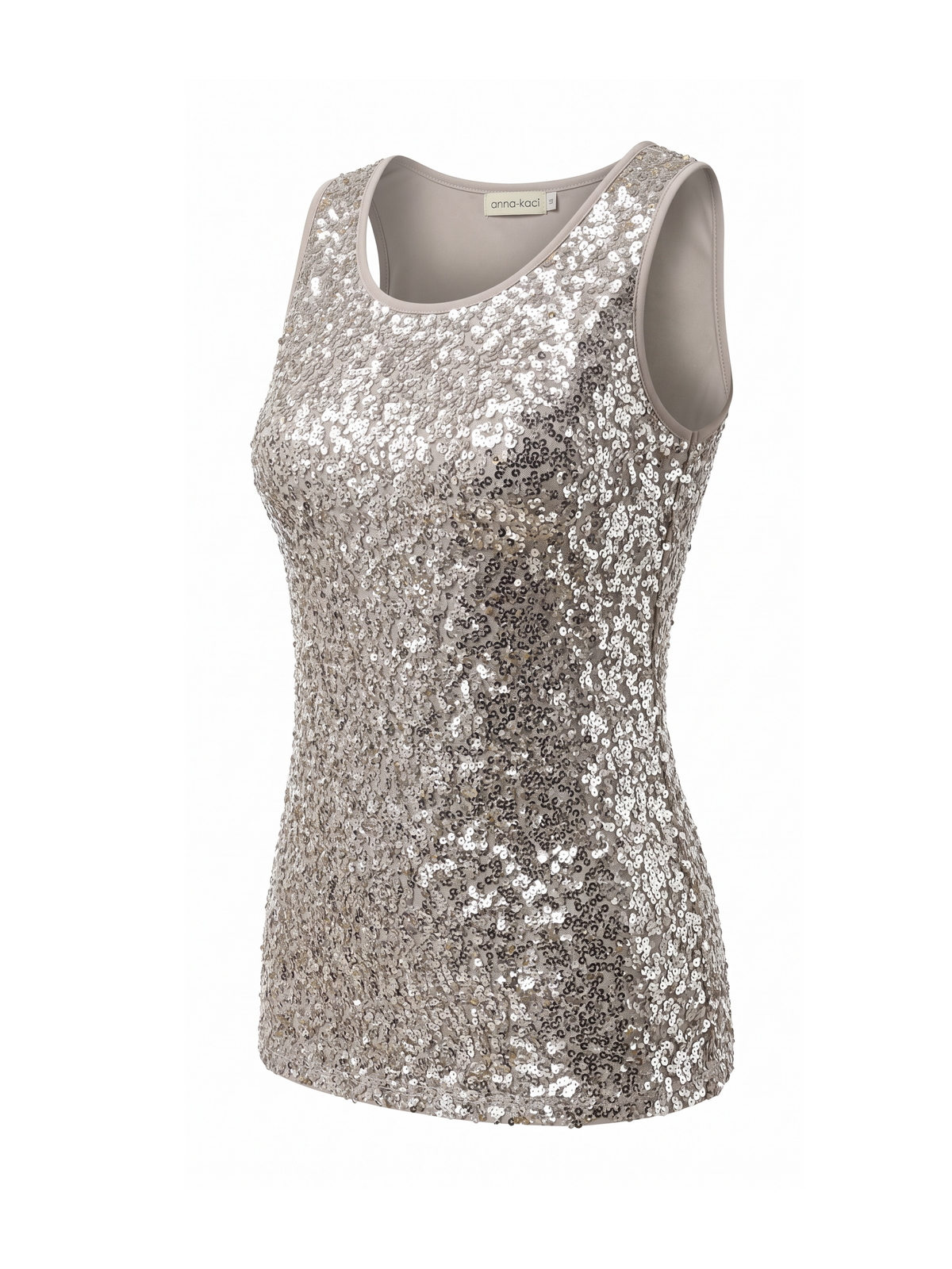 Silver Sequin Top (Large)