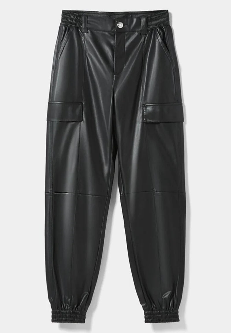 Leather Cargo - Bershka