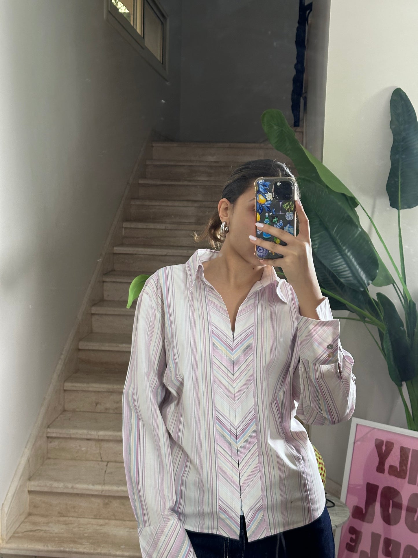 Purple Striped Shirt (XL)