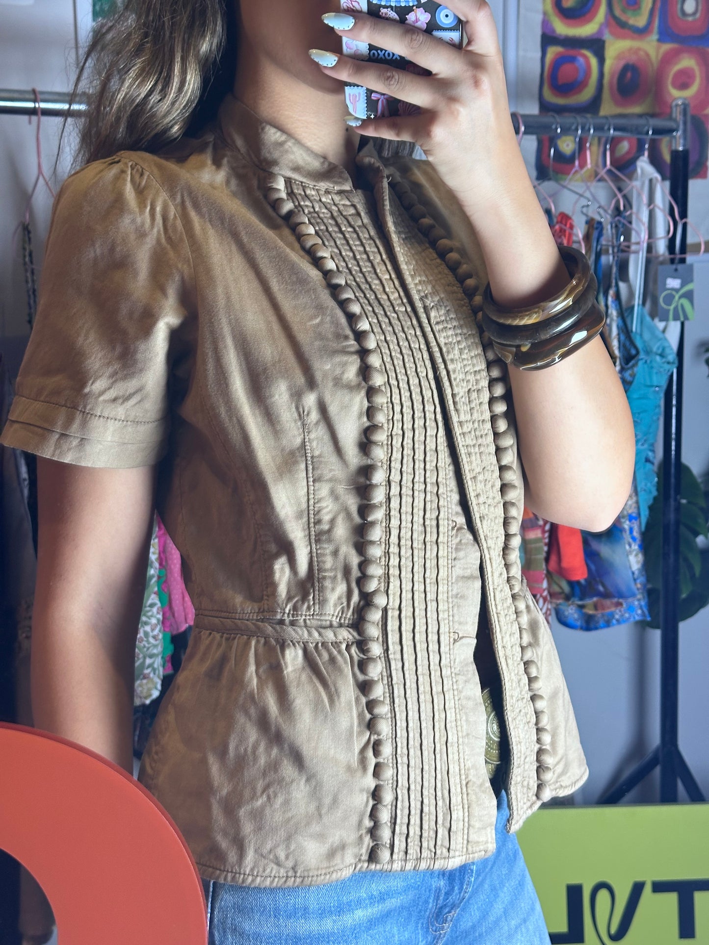 Vintage Gap Pleated Shirt (Medium)