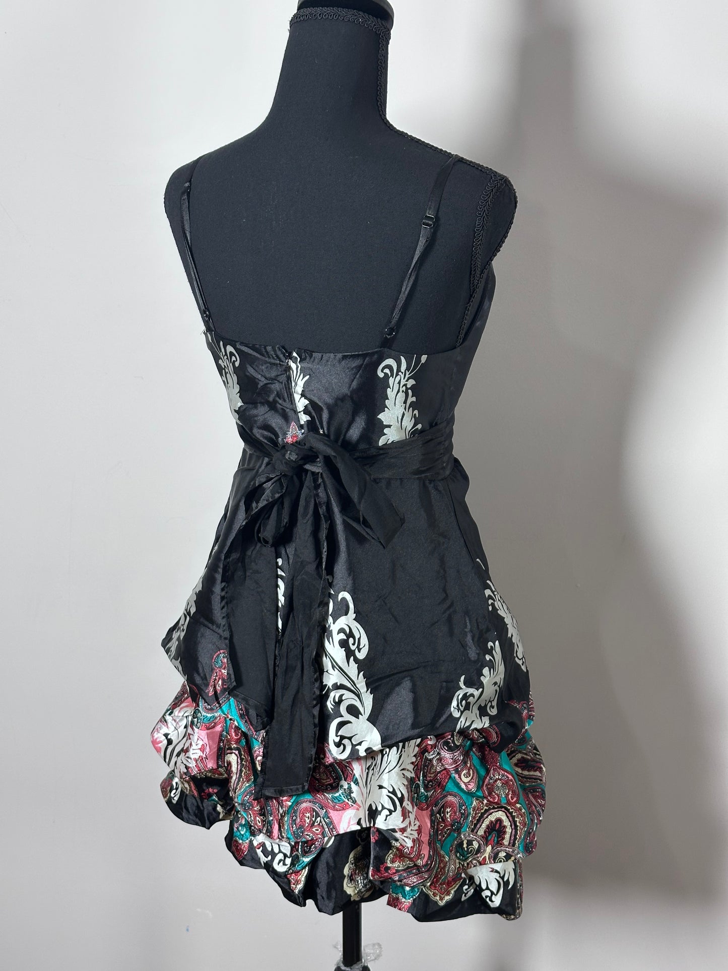 Floral Satin Dress (Medium)
