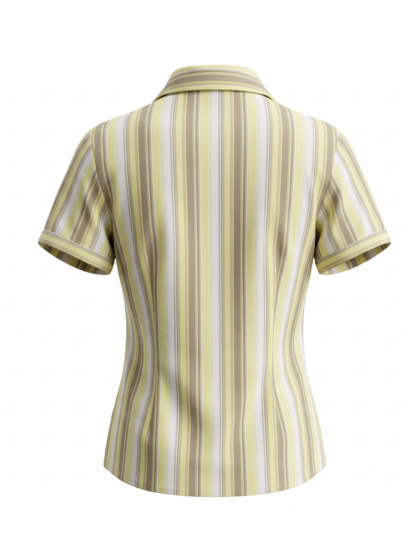 Side Rushed Striped Shirt (Medium)