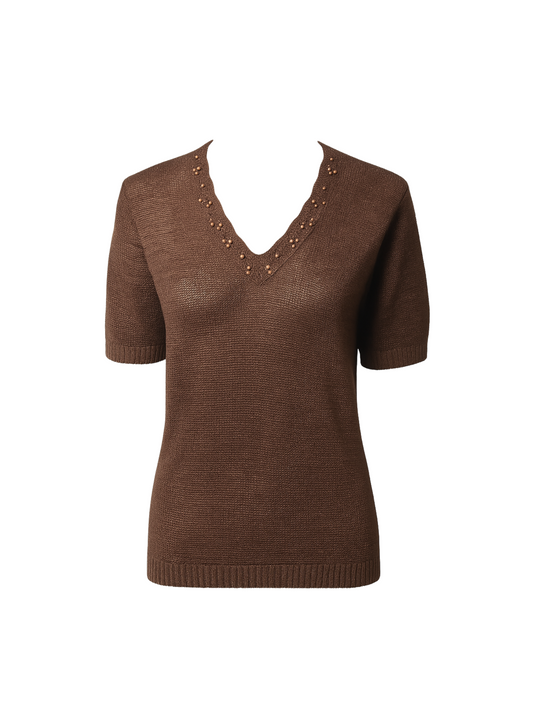 Beaded See-through Top - Canada