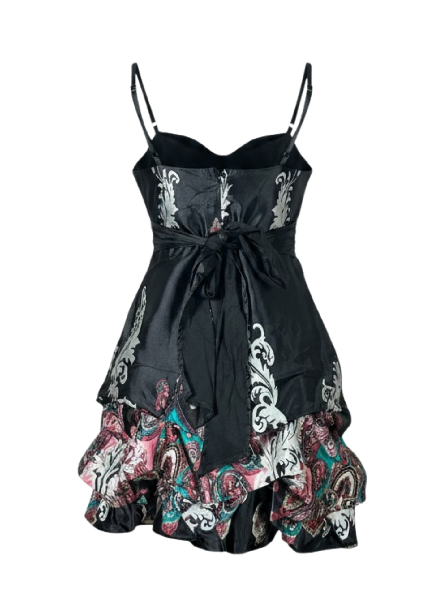 Floral Satin Dress (Medium)