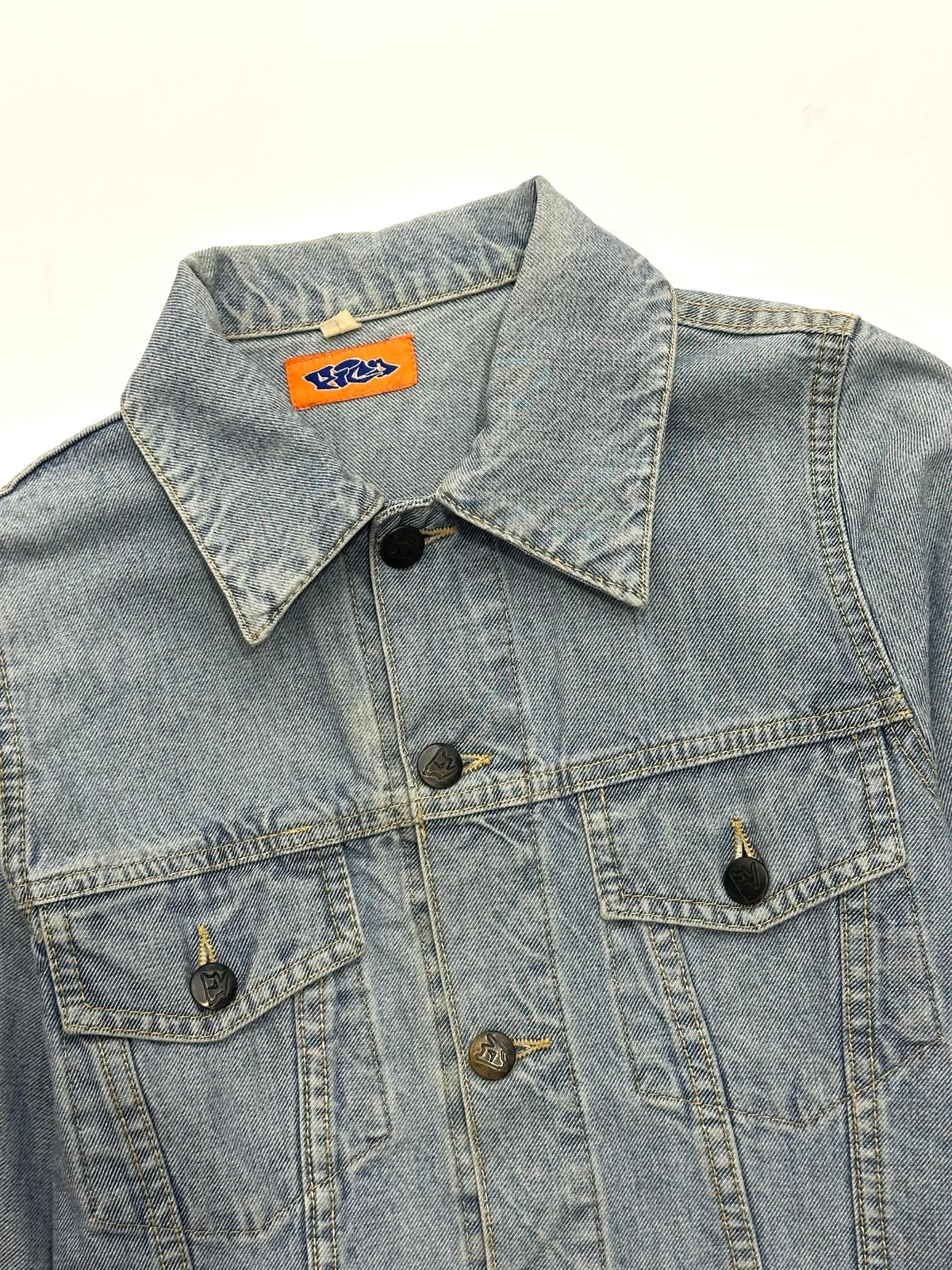 Light Wash & Printed Denim (XS)