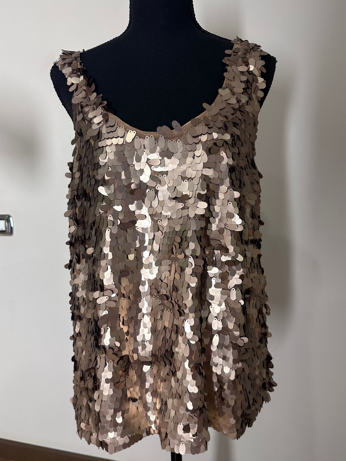 Gold Sequin Top (X Large)