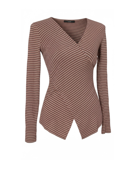 Asymmetric Striped Top (Medium)