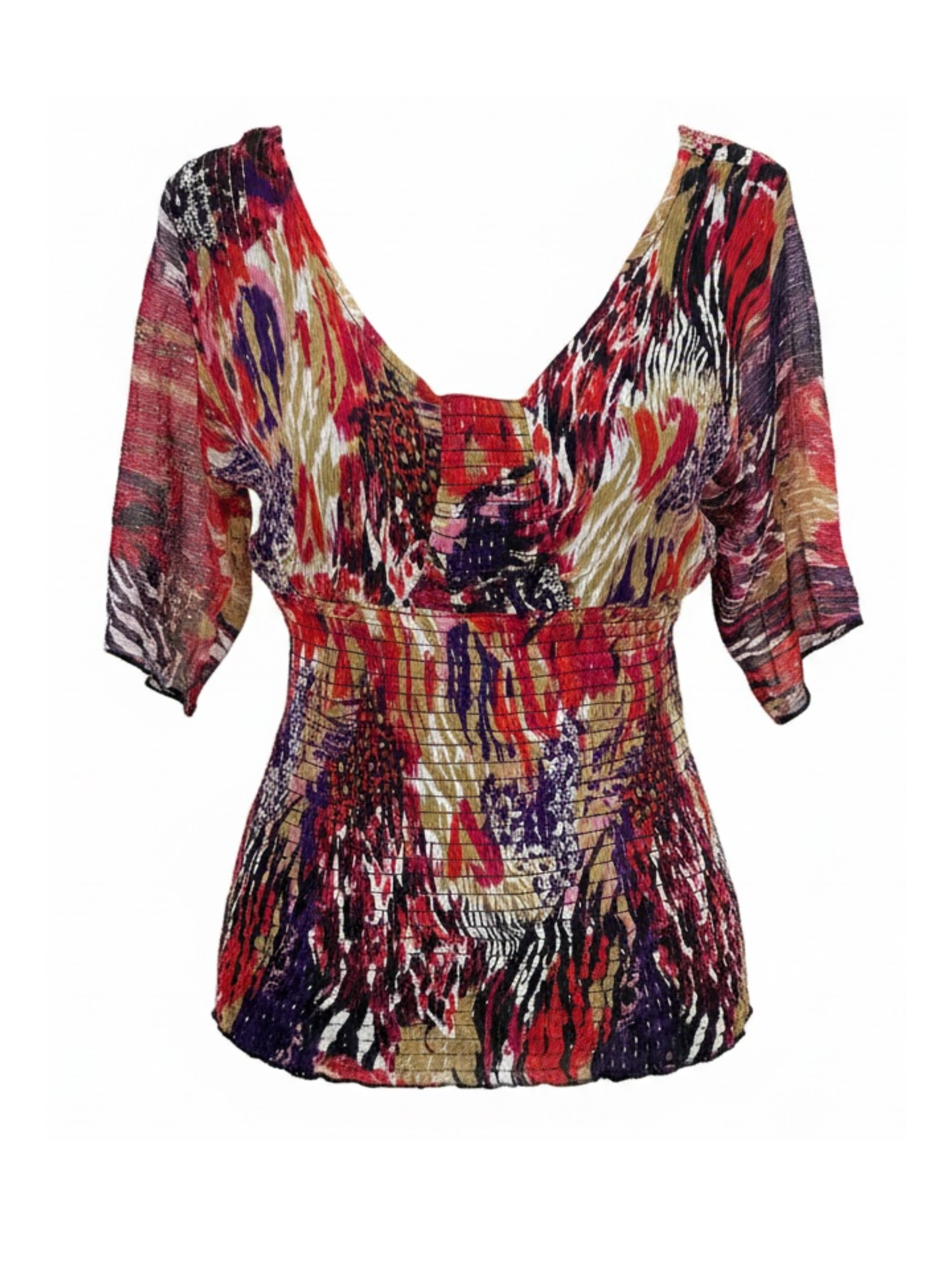 Abstract Rushed Top (Small)