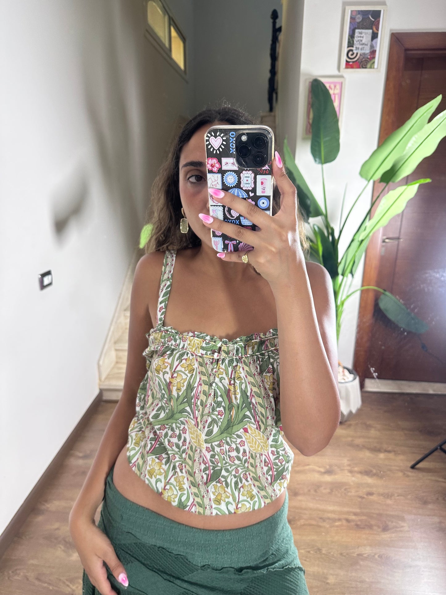 Floral flowy top (X large)