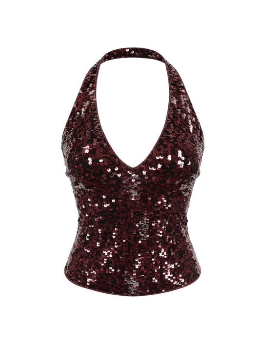 Handmade sequin top (Small)